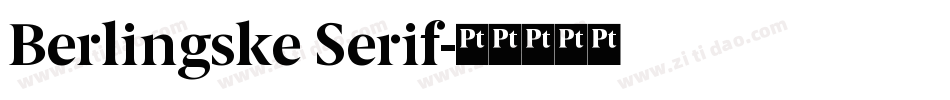 Berlingske Serif字体转换